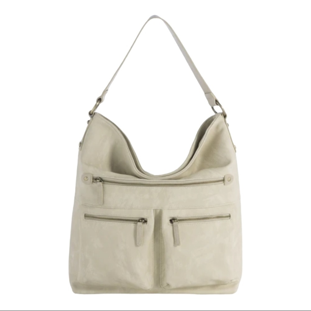 SHIRALEAH Brooklyn Vegan Ivory Hobo NWT